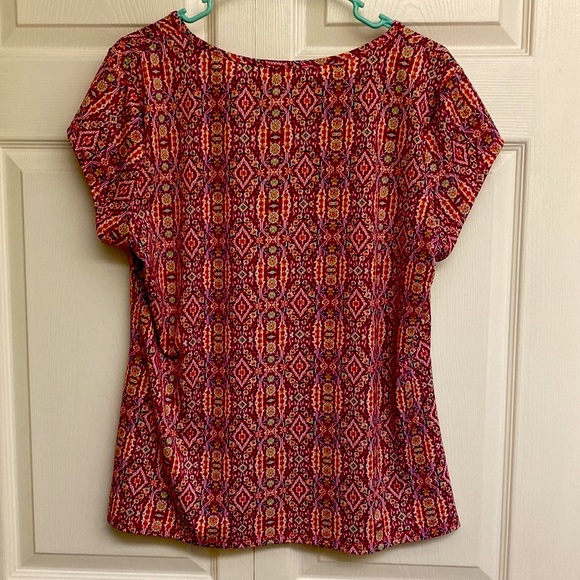 Bundle XL Notations blouse and brown floral Apt 9 3/4 sleeve top - Picture 3 of 7